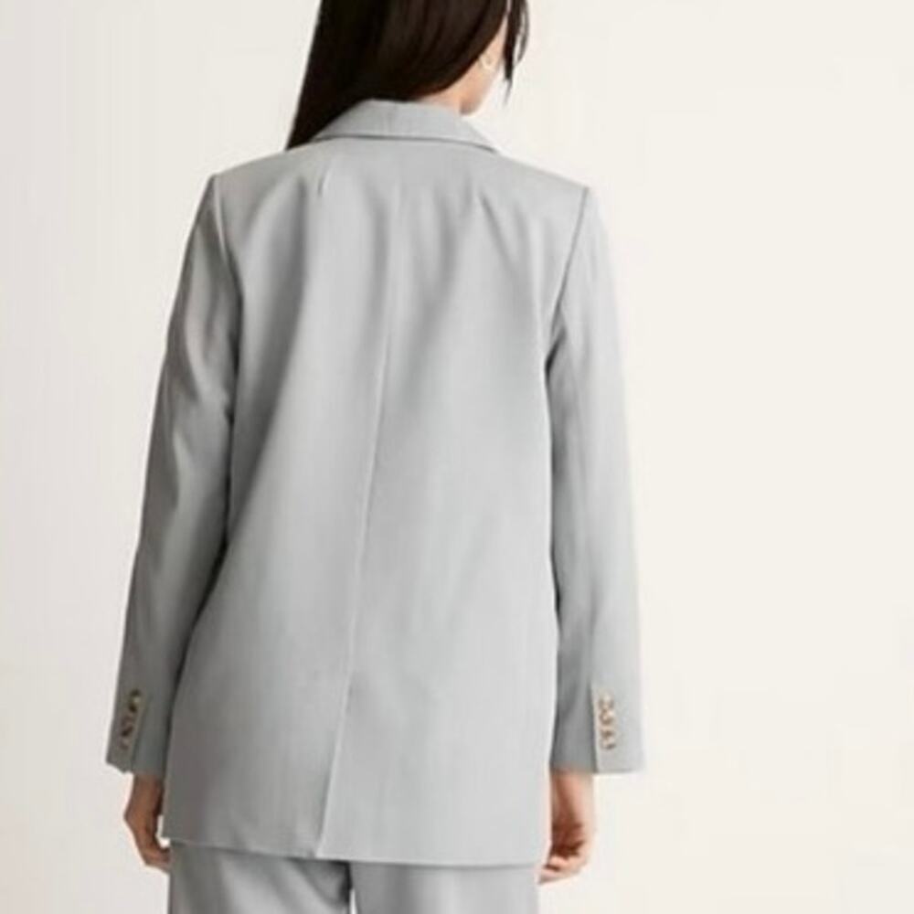 Madewell Oversized Linen Larsen Classic Minimalist Blazer in Drapeweave Size XL - Picture 4 of 9